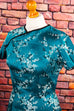 50er Satin Etuikleid Asia Stil 40er 50er 60er Abendmode blau Frau grün real-rockabilly Rockabilly S 36-38 Special türkis vintageberlin.de