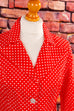 70s Blazer rot Punkte