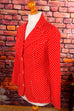 70s Blazer rot Punkte 70er Disco Frau M 40-42 real-disco real-rockabilly Rockabilly rot S 36-38 Schlager Special vintageberlin.de