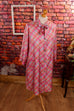 60s Morgenrock Hauskleid pink