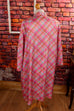 60s Morgenrock Hauskleid pink