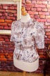 VEB Bluse beige tailliert