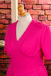 70s Discokleid neon pink