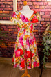 Vintage Cocktailkleid Blumen