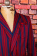 Herren Morgenrock blau rot Wollmix 60er blau bunt Dandy L 52-54 M 48-50 Mann rot Special vintageberlin.de