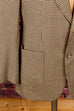 Vintage Cashmere Sakko kariert 70er Abendmode beige Dandy grün L 52-54 M 48-50 Mann Schlager Special vintageberlin.de