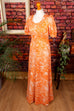 Hippiekleid Maxikleid orange