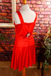 60s Disco Minikleid rot