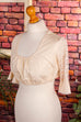 Dirndlbluse creme Spitze Default Title 70er beige Dirndl Frau M 40-42 weiß vintageberlin.de