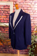 maritimer Blazer blau weiß 90er blau Frau L 44-46 Rockabilly Special vintageberlin.de