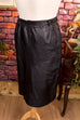 Vintage Lederrock eng schwarz 80er 90er Disco Frau Gothic L 44-46 real-80er Rockabilly schwarz Special vintageberlin.de