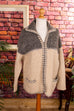 Strickjacke Wolle-Seide Default Title beige braun Frau L 44-46 vintageberlin.de