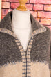 Strickjacke Wolle-Seide beige braun Frau L 44-46 vintageberlin.de