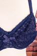 60s Bullet Bra blau 60er 70er blau Disco Frau M 40-42 Rockabilly Schlager Sekretärin Special vintageberlin.de