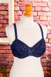 60s Bullet Bra blau 60er 70er blau Disco Frau M 40-42 Rockabilly Schlager Sekretärin Special vintageberlin.de