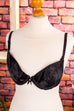 Vintage Push Up BH schwarz Satin