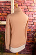 70s Rollkragen Pulli beige