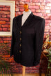 80er Jahre Blazer schwarz gold