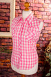 Rockabella Bluse rosa kariert