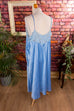 Sexy Negligee blau Satin 90er blau Boho Frau XXL 52-54 vintageberlin.de