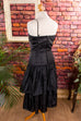 Cocktailkleid schwarz Veilchen 90er Abendmode Frau Gothic S 36-38 schwarz Special vintageberlin.de