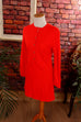 70s Disco DDR Kleid neon 60er 70er DDR Disco Frau orange real-disco S 36-38 Schlager Special vintageberlin.de