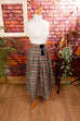 Vintage Rock Streifen Taft 70er Boho bunt Flapper&Charleston Frau S 36-38 Special vintageberlin.de