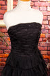 90s Partykleid schwarz Rüschen 80er 90er Abendmode Disco Frau Gothic schwarz Special XS 32-34 vintageberlin.de