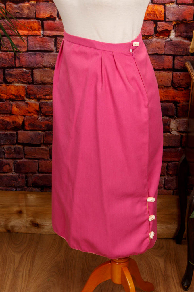 60s Rockabella Bleistiftrock pink