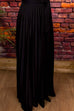 70s Maxikleid schwarz Gothic