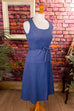 Disco Glitzerkleid blau