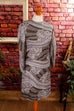 60s Disco Minikleid silber Glitzer