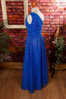 Vintage Ballkleid blau asymmetrisch