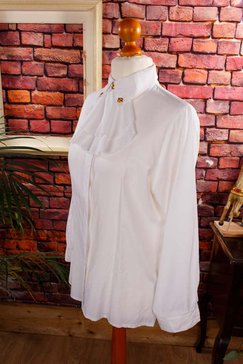 Vintage Bluse Rüschenkragen