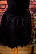 Sexy Minikleid schwarz Samt 80er Disco Frau Gothic S 36-38 schwarz Special XS 32-34 vintageberlin.de