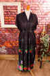 70er Boho Kaftan Hauskleid