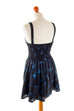 80er Disco Kleid schwarz blau