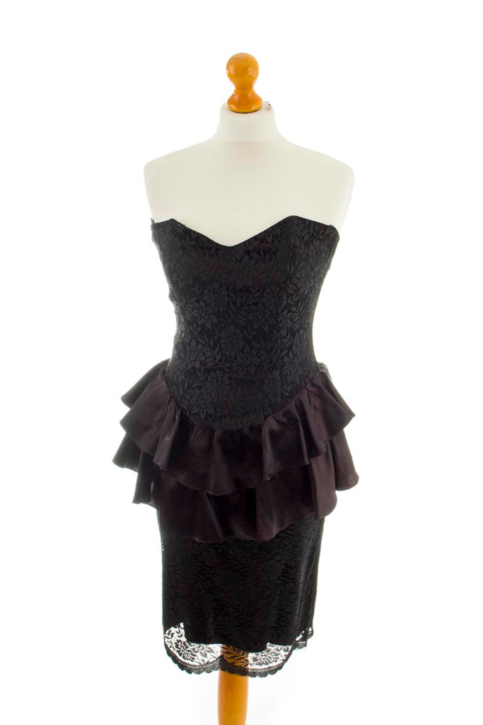 sexy Cocktailkleid schwarz Spitze