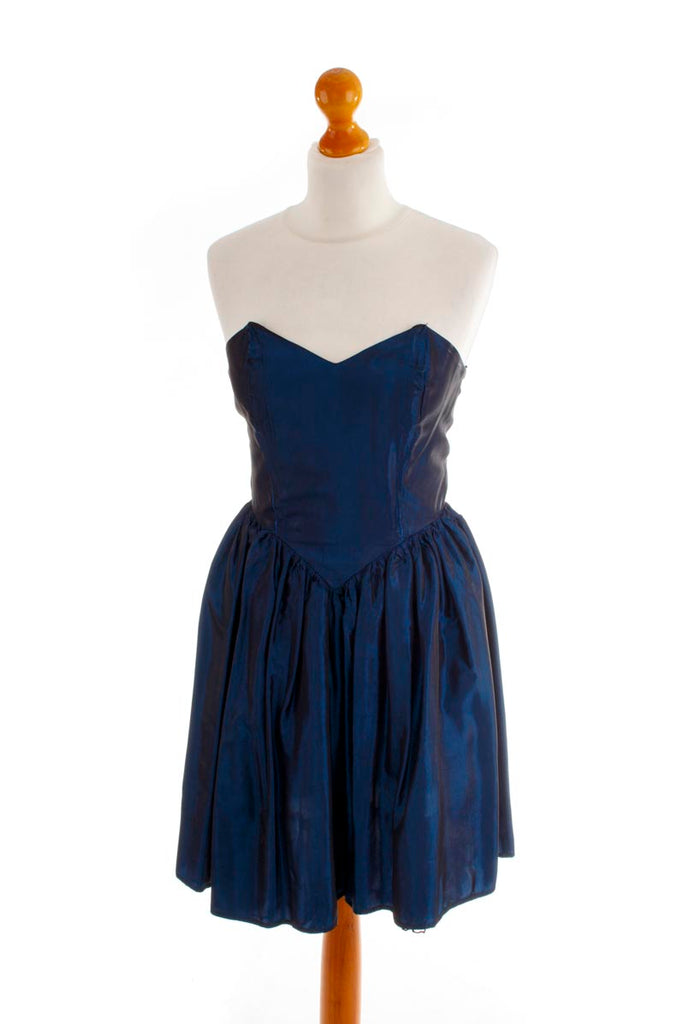 Partykleid blau Taft