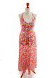 Hippie Sommerkleid pink Blumen