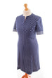 60er Kleid blau Punkte 60er 70er blau Disco Frau L 44-46 Rockabilly Schlager vintageberlin.de