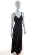 elegantes Abendkleid schwarz Pailletten