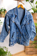 Vintage Jeans Jacke blau