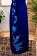 Vintage Sommerkleid blau Blumen