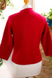 60s Strickjacke rot