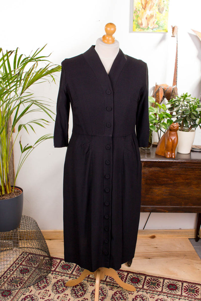 Vintage 50er Kleid schwarz