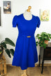 60s Schlagerkleid tintenblau