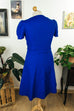 60s Schlagerkleid tintenblau