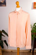 elegante Bluse apricot Falten