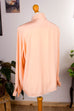 elegante Bluse apricot Falten